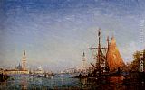 Felix Ziem Canvas Paintings - The Grand Canal, Venice